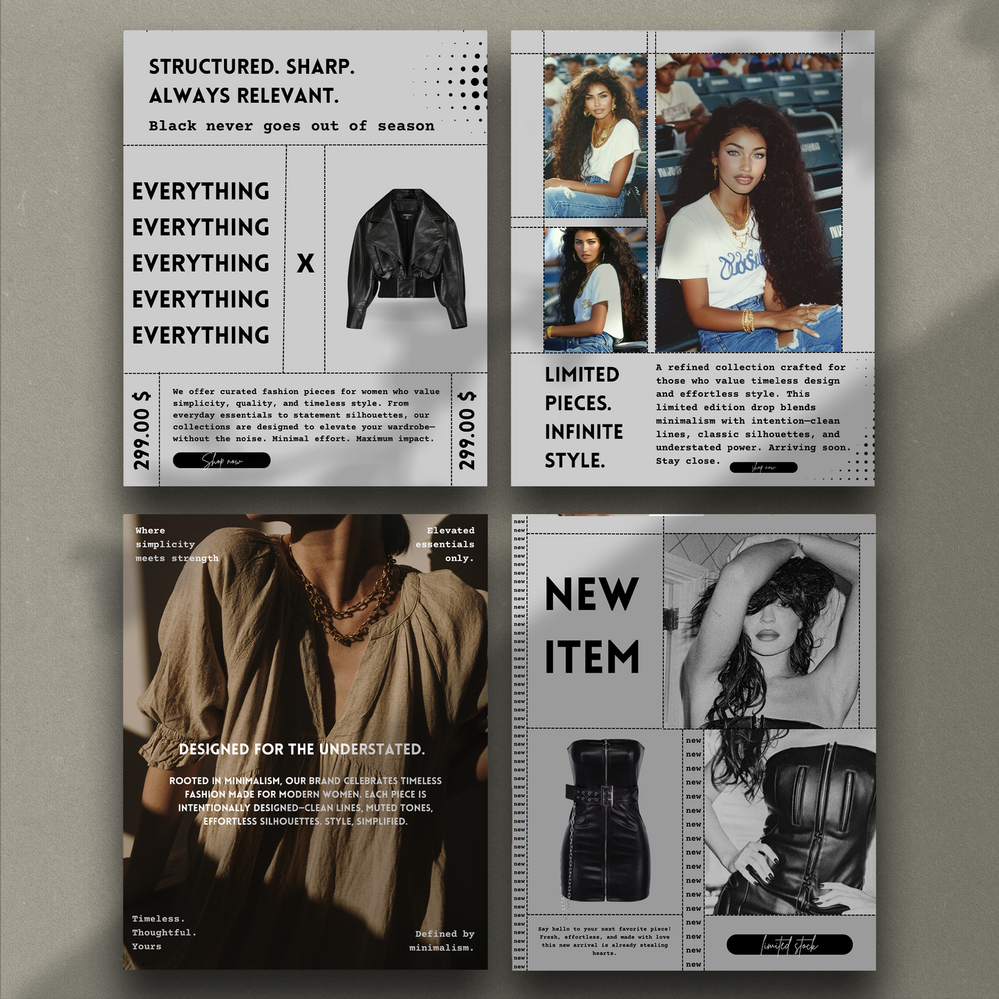 Clothing Boutique Canva Templates