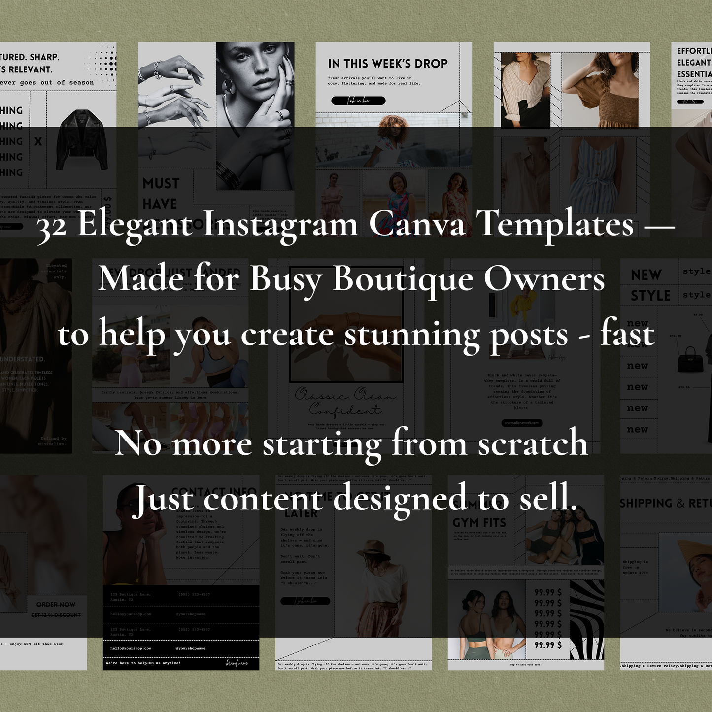 Clothing Boutique Canva Templates