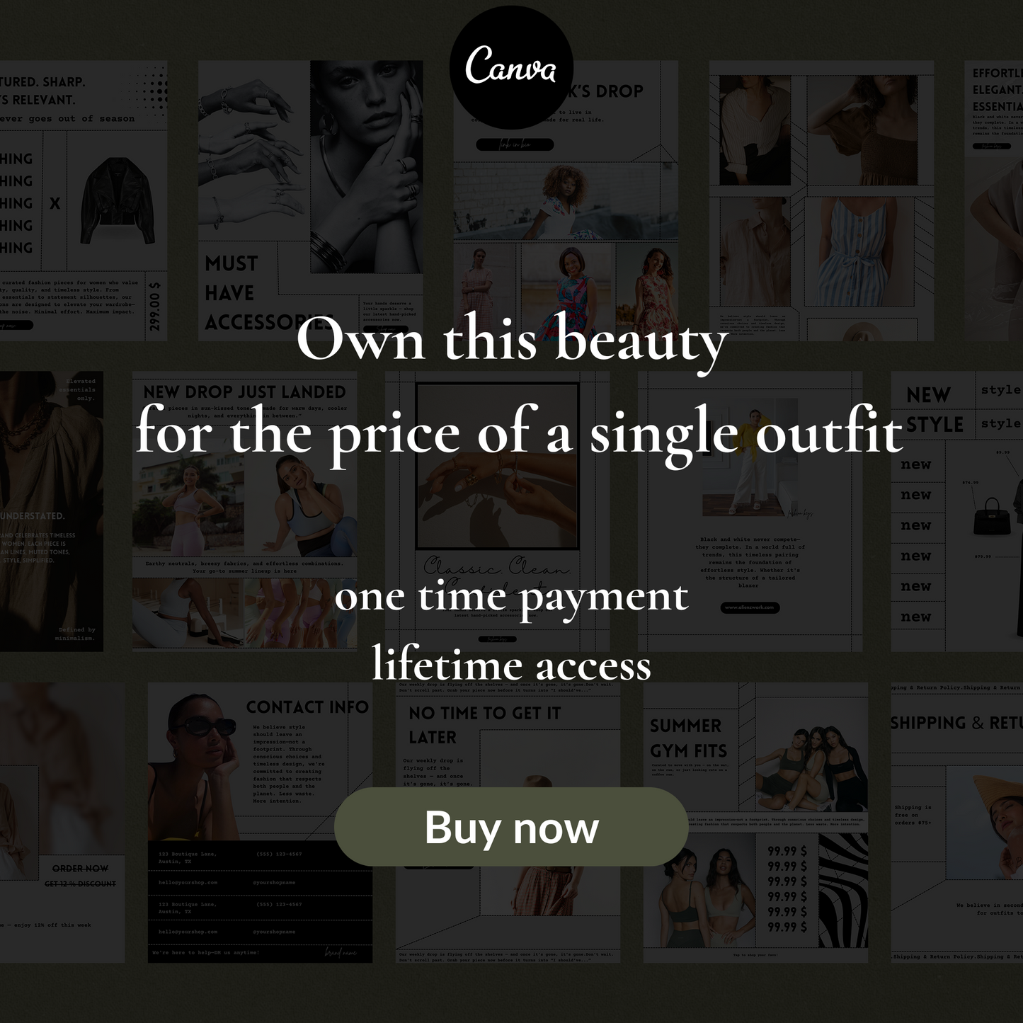Clothing Boutique Canva Templates